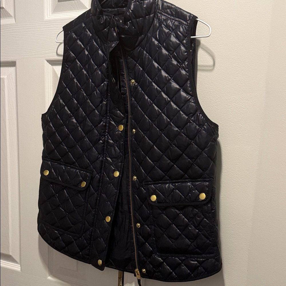 J. Crew Dark Quilted Outerwear